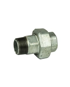 1" M x F Malleable Iron Galvanised Union