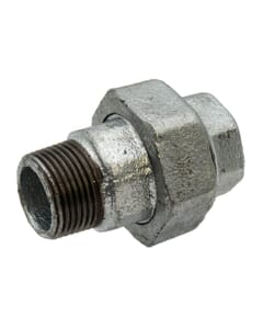 Galvanised Iron Equal Union - 1" M x F, 6089