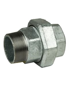 2" M x F Malleable Iron Galvanised Union