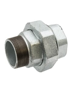 Galvanised Iron Equal Union - 2" M x F