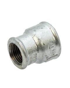 Galvanised Iron Reducing Socket – 3/4" x 1/2" F x F, 6097