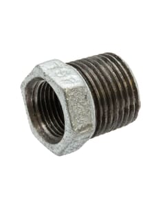 Galvanised Iron Hexagon Bush - 1/2" x 3/8" M x F, 6130