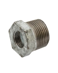 Galvanised Iron Hexagon Bush - 3/4" x 3/8" M x F, 6132