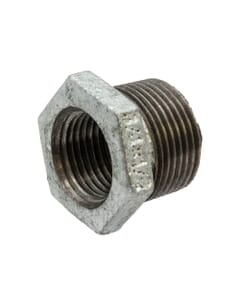 Galvanised Iron Hexagon Bush - 3/4" x 1/2" M x F, 6133