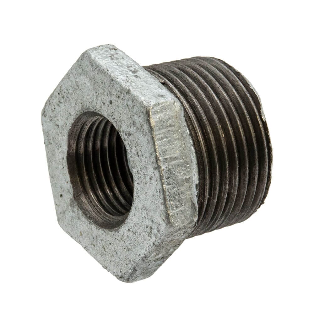 Galvanised Iron Hexagon Bush - 1" x 1/2" M x F 6134