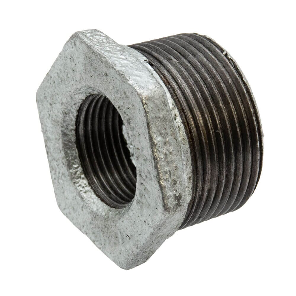 Galvanised Iron Hexagon Bush - 1.1/4" x 3/4" M x F, 6137