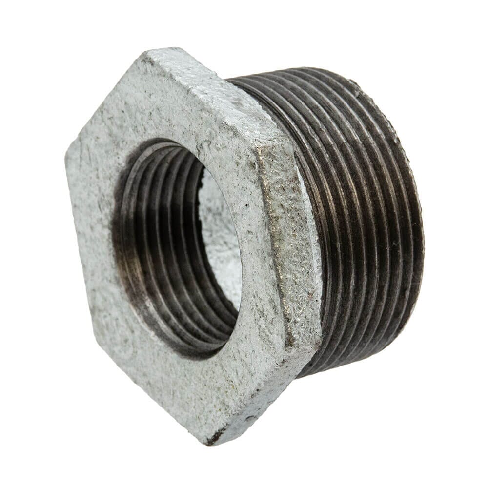 Galvanised Iron Hexagon Bush - 1.1/2" x 1" M x F, 6141