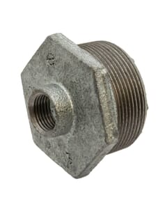Galvanised Iron Hexagon Bush - 2" x 1/2" M x F, 6143
