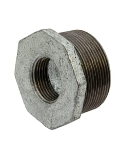 Galvanised Iron Hexagon Bush - 2" x 1" M x F, 6145