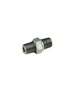 1/4" Malleable Iron Galvanised Hex Nipple