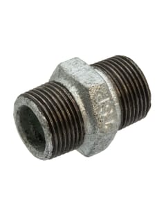 Galvanised Iron Hexagon Nipple – 3/4" Male x Male, 6158