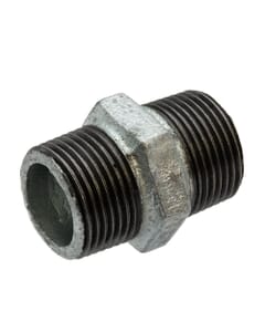 Galvanised Iron Hexagon Nipple – 1" Male x Male, 6159