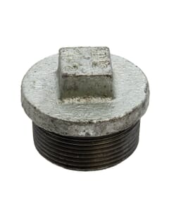 Galvanised Iron Plug - 1.1/2" BSP, 6182