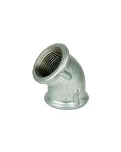 1" F x F Galvanised Malleable Iron 45 Degree Elbow