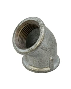 Galvanised Iron 45° Elbow – 1" Female x Female, 6220