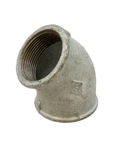 Galvanised Iron 45° Elbow – 1.1/2" Female x Female, 6222