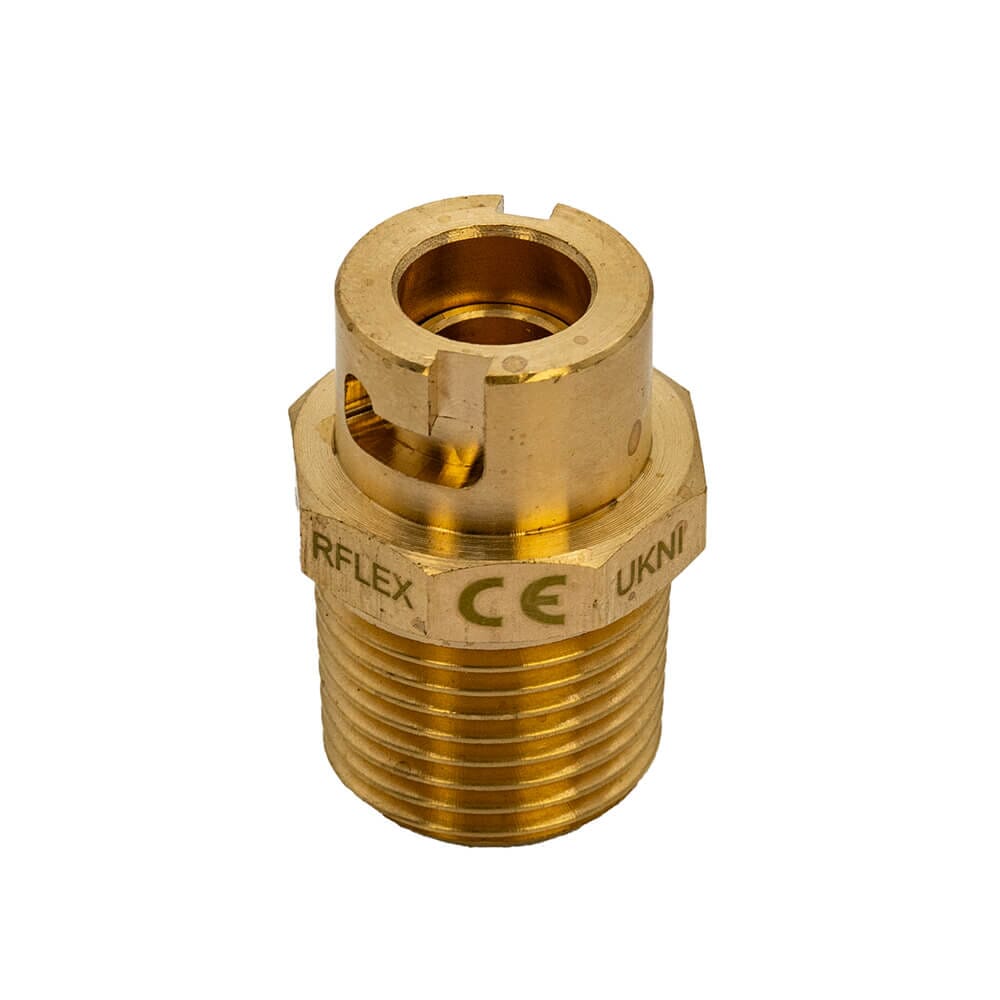 Micropoint Straight Bayonet Gas Cooker Hose Socket - 1/2" Bsp TM