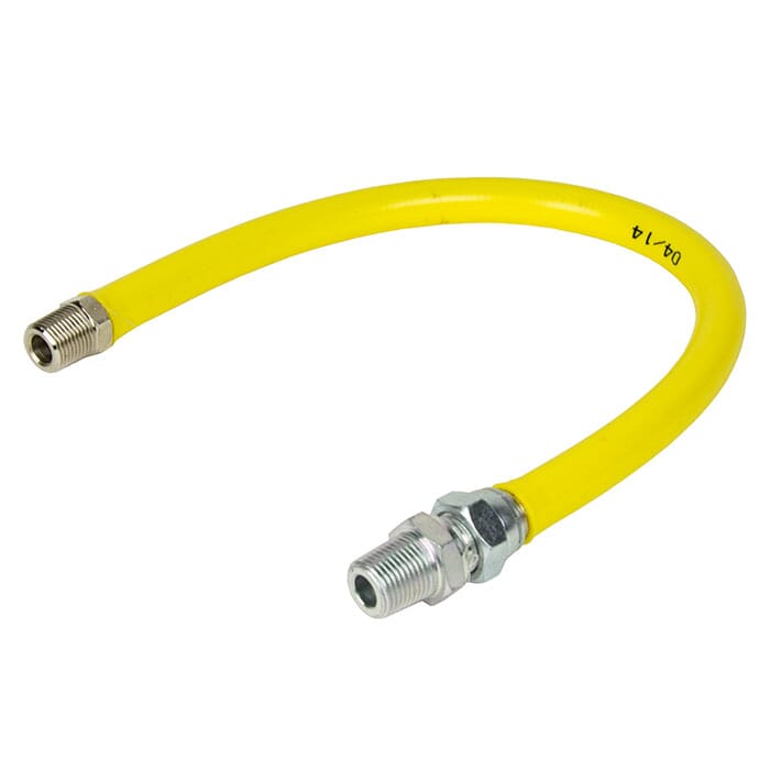 3/4" Bspm Steel Convoluted Gas Hoses Suitable For Radiant Heaters