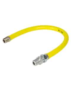 3/4" Bspm Steel Convoluted Gas Hoses Suitable For Radiant Heaters