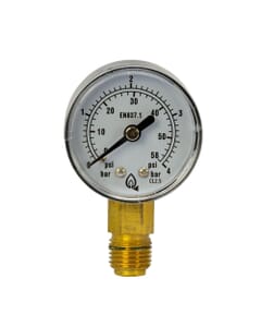 Clesse 0-4 bar Pressure Gauge with 40mm Dial, 7200