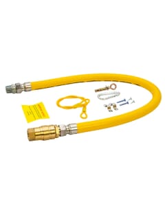 Connect2Gas QR 3/4" x 1000mm Braided Gas Catering Hose, 75C2G100
