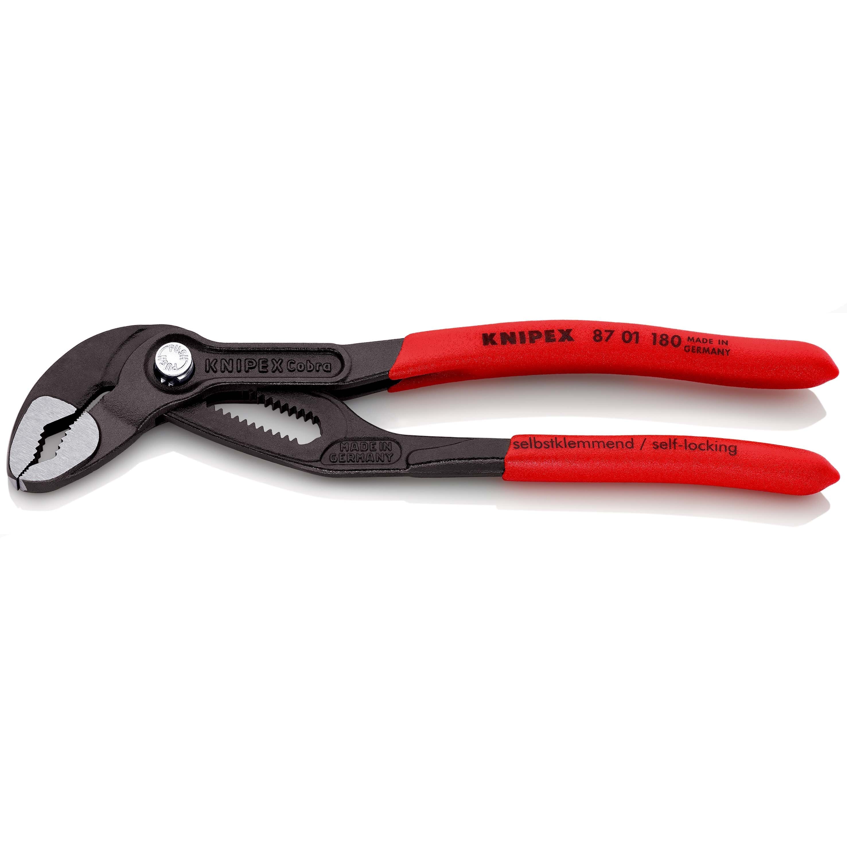 KNIPEX Cobra® High-Tech Water Pump Pliers 180mm (87 01 180)