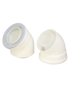 Rinnai 1000i/1300i/1600i/KCM 45 Degree Flue Bend M/F, AWFKM-02, 952-220-002