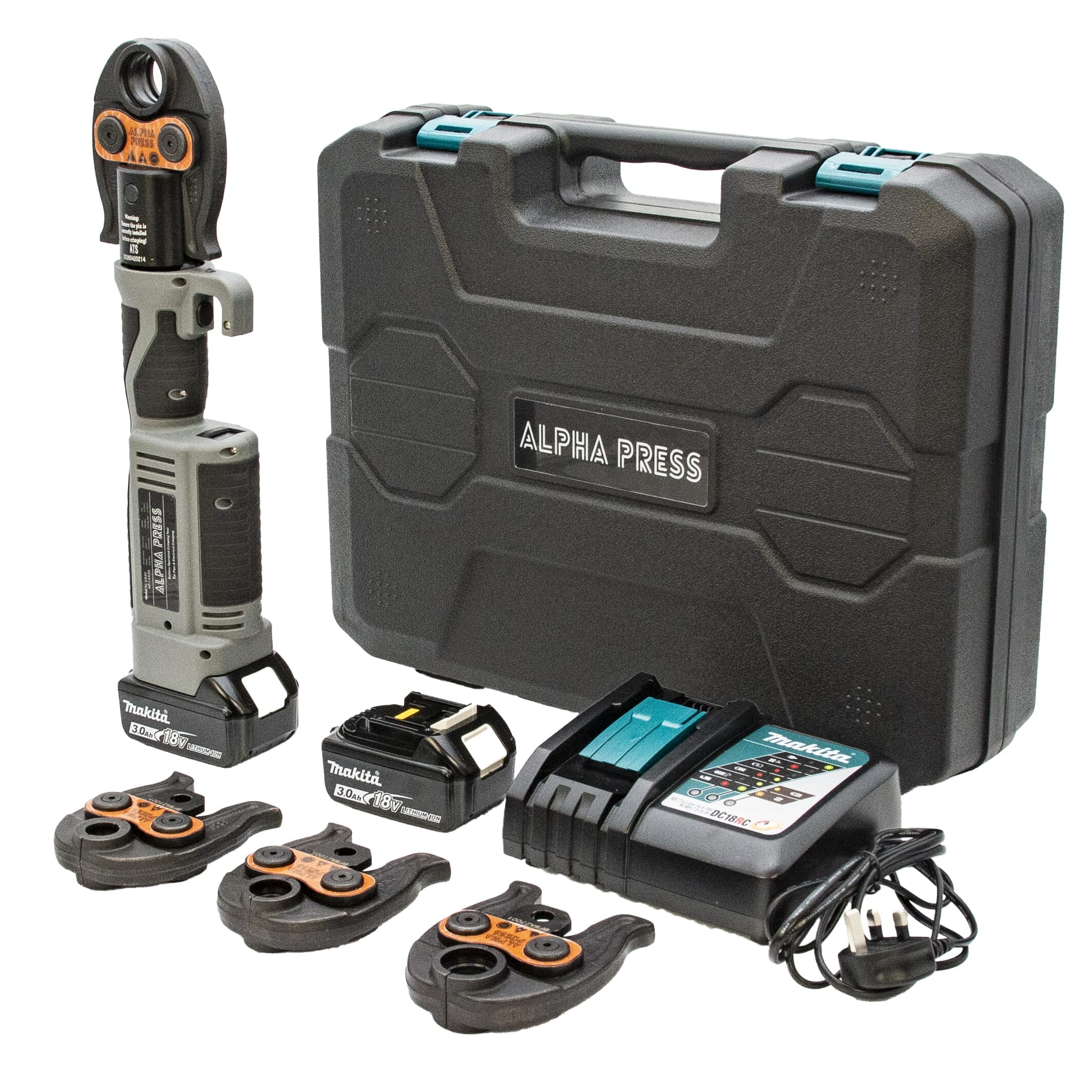 Alpha Press SL-1930 TH Profile Press Fit Kit – 16 to 32mm with Charger & Batteries