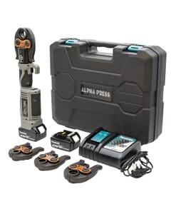 Alpha Press SL-1930 TH Profile Press Fit Kit – 16 to 32mm with Charger & Batteries
