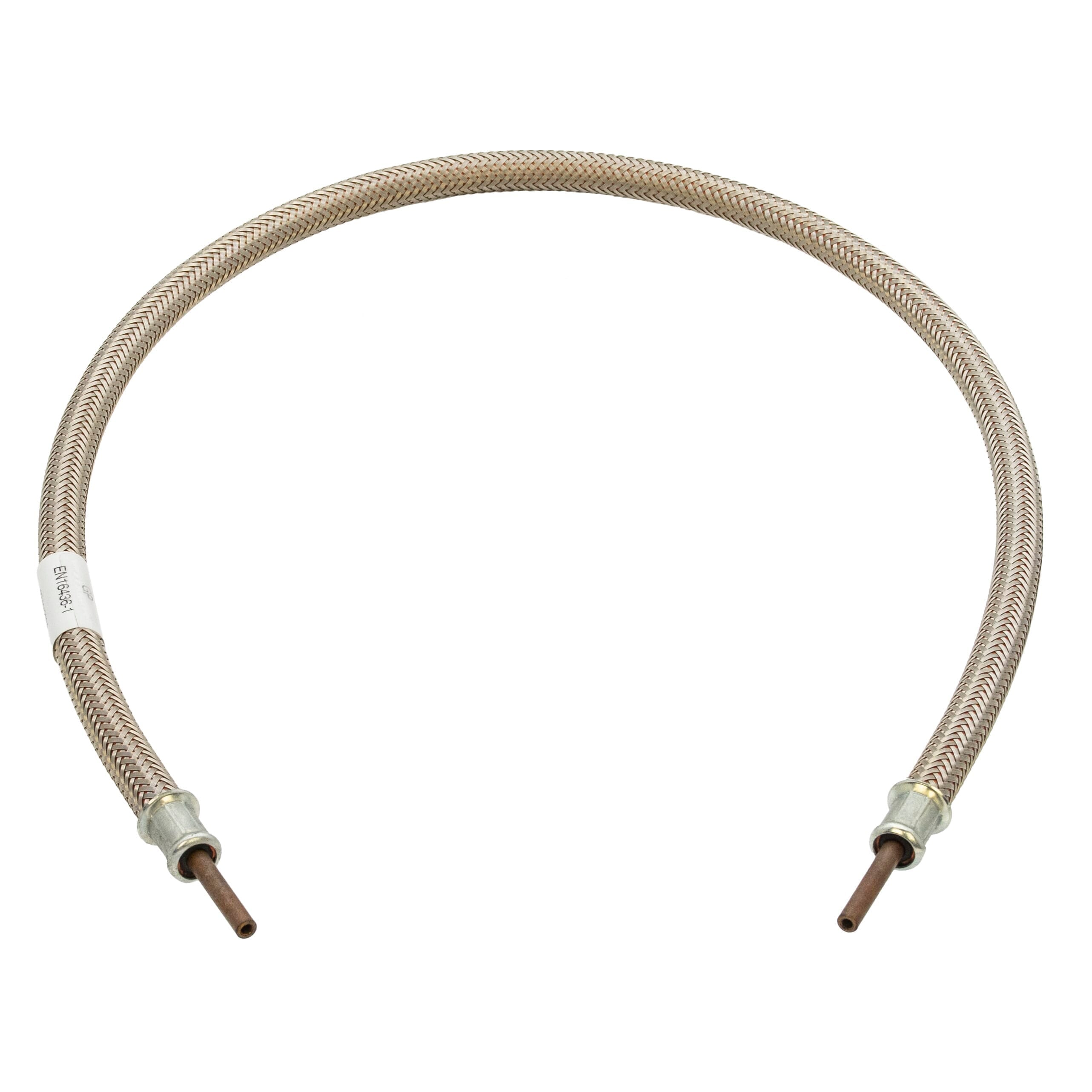 LPG Stainless Steel Overbraid Gas Hose - 1/4" Copper Standpipe x 36"