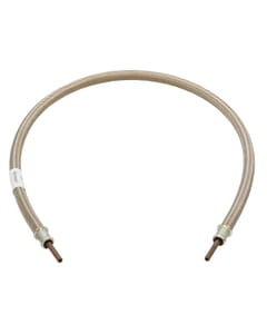 LPG Stainless Steel Overbraid Gas Hose - 1/4" Copper Standpipe x 36"