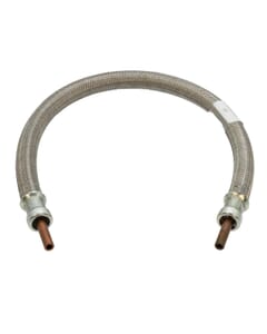 LPG High Pressure Galv. Braided Gas Hose - 3/8" Copper Standpipe x 24"