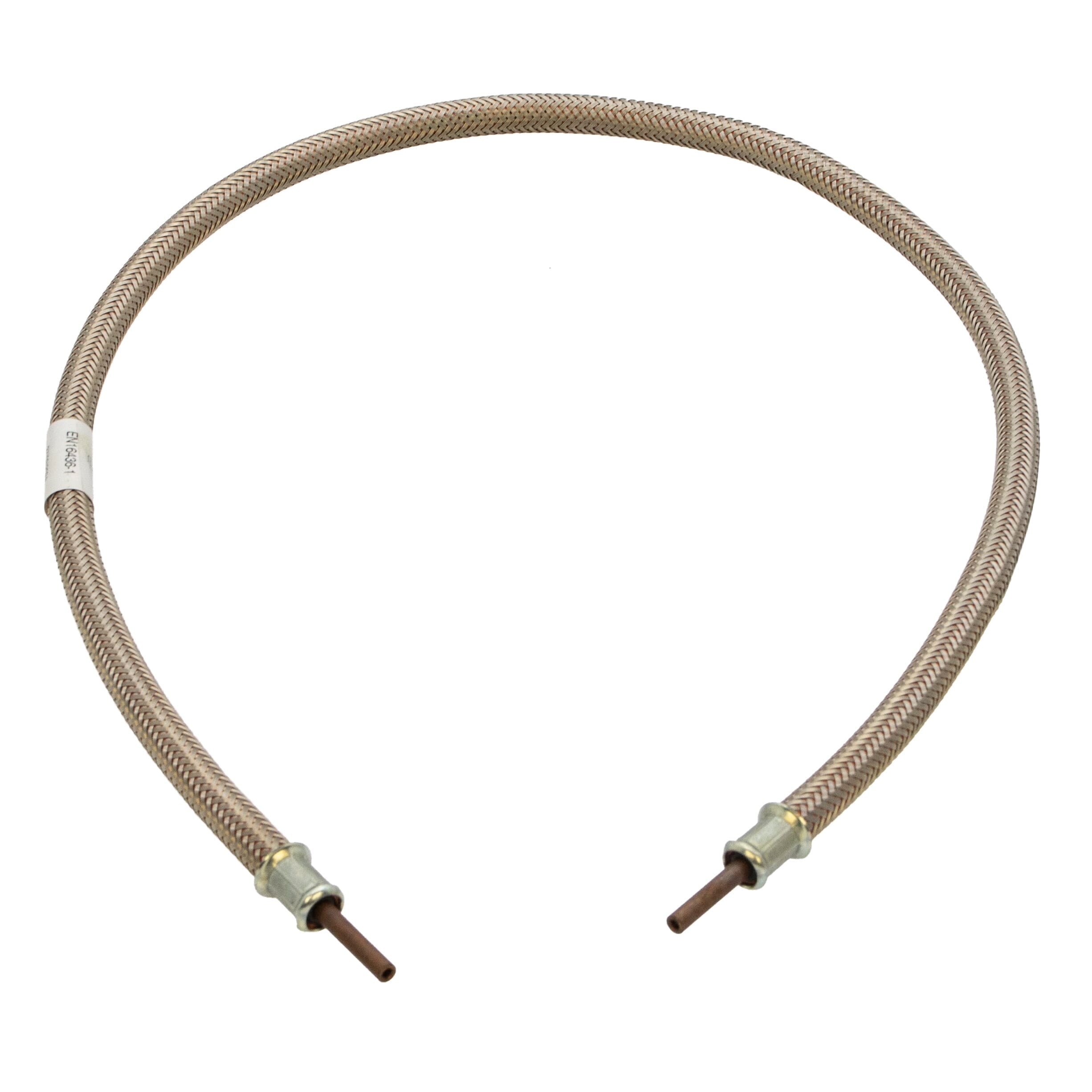 LPG Stainless Steel Overbraid Gas Hose - 1/4" Copper Standpipe x 42"