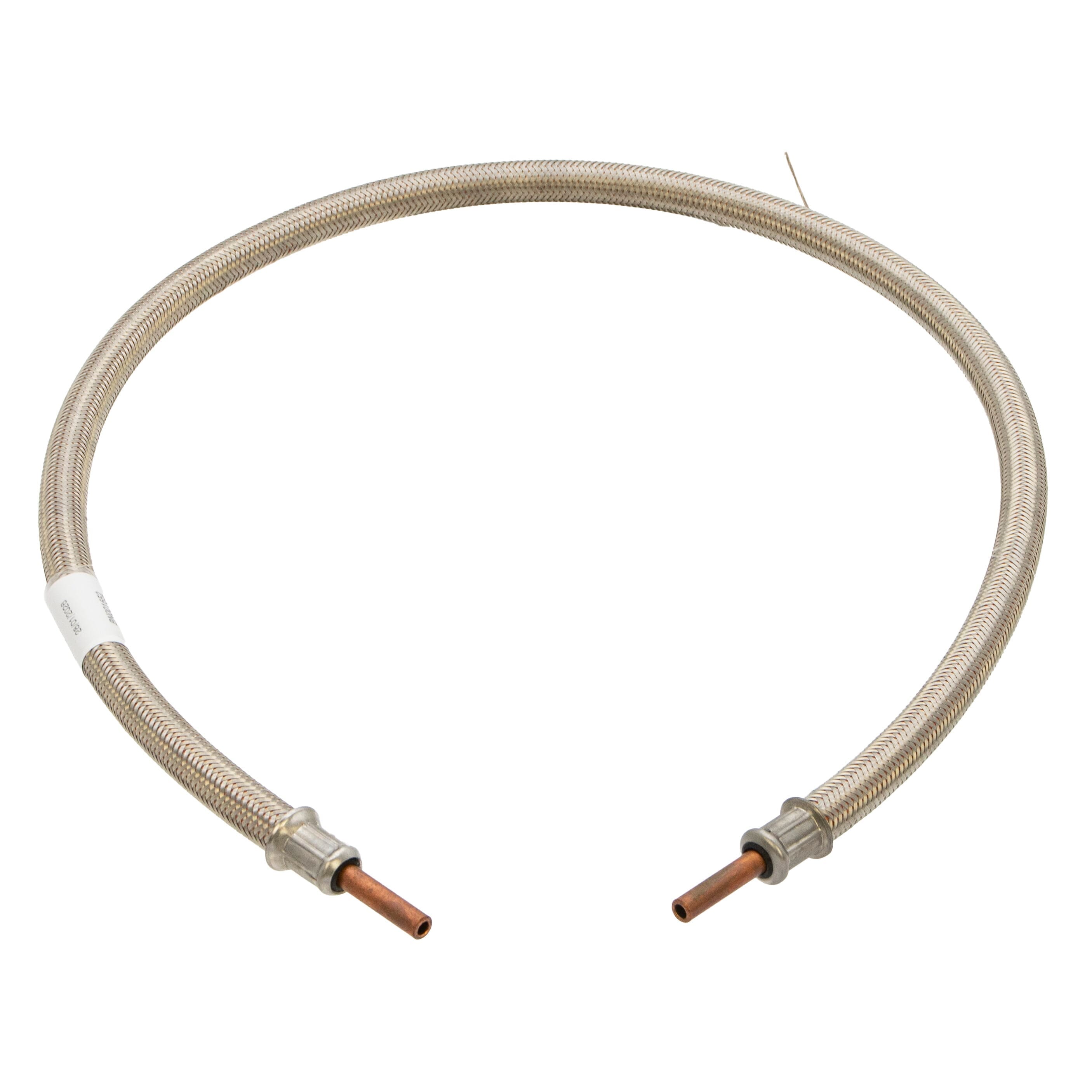 LPG Stainless Steel Overbraid Gas Hose - 8mm Copper Standpipe x 42"