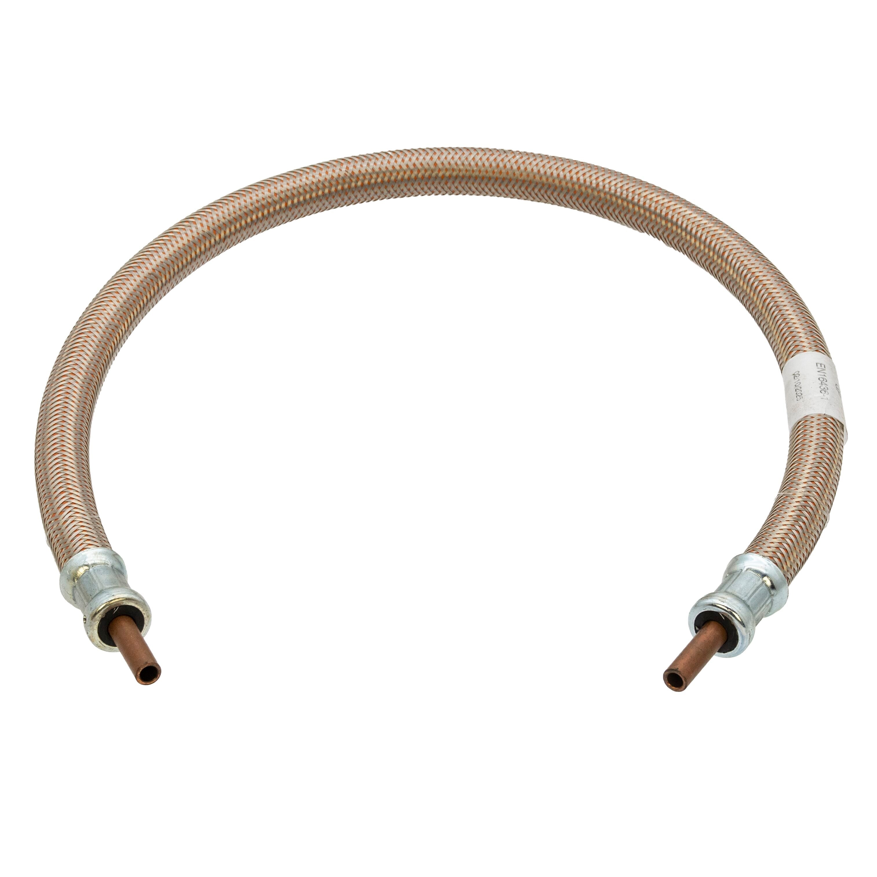 LPG Stainless Steel Overbraid Gas Hose - 10mm Copper Standpipe x 30"