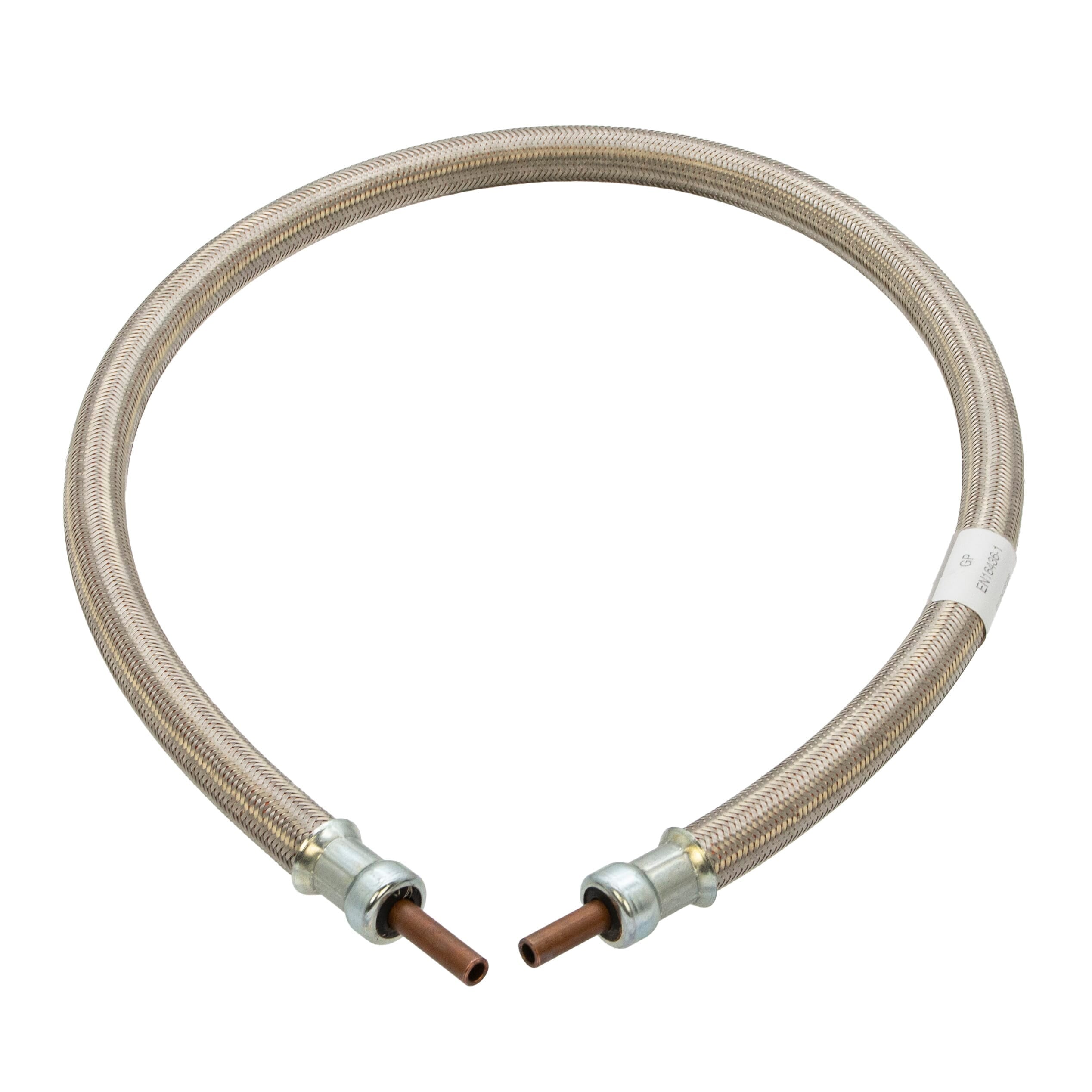 LPG Stainless Steel Overbraid Gas Hose - 10mm Copper Standpipe x 42"