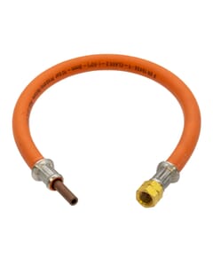 LPG High Pressure Gas Hose - 8mm Standpipe x 1/4" LH FM, 450mm