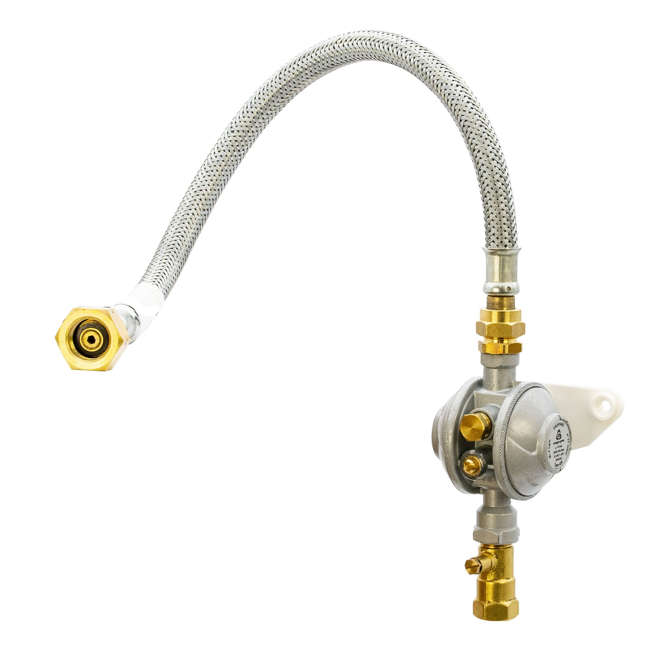 Cavagna LPG Single Regulator Kit with Galv. Pigtail & OPSO - Irish