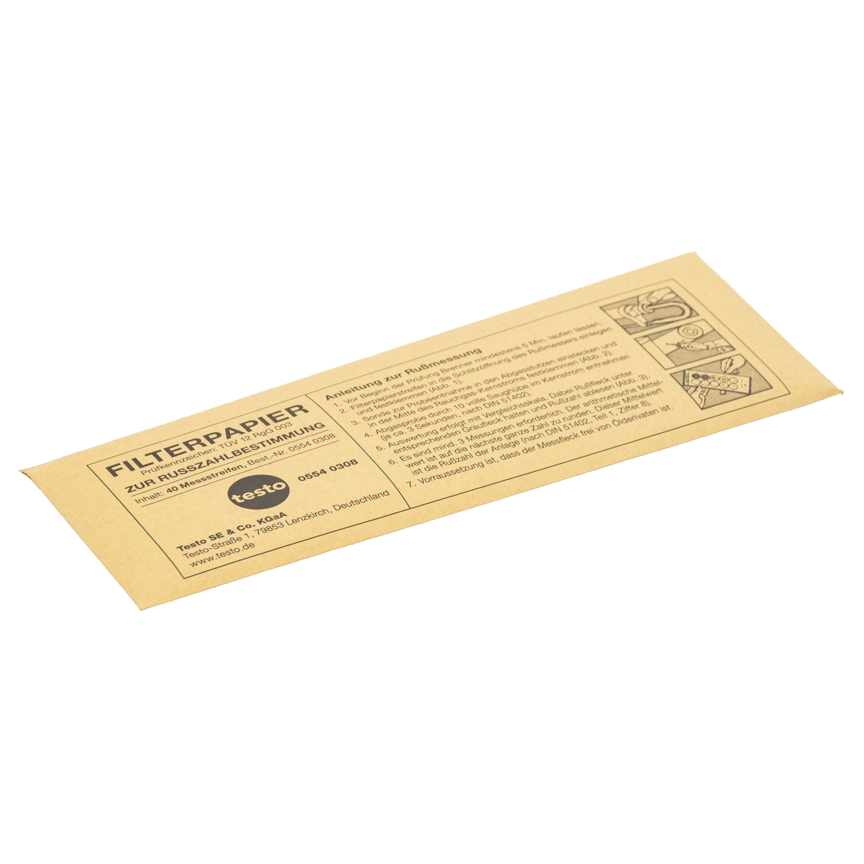 Testo Smoke Paper Pack of 40