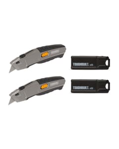 TOUGHBUILT Autoloading Utility Knife Twin Pack Inc 50x Blades