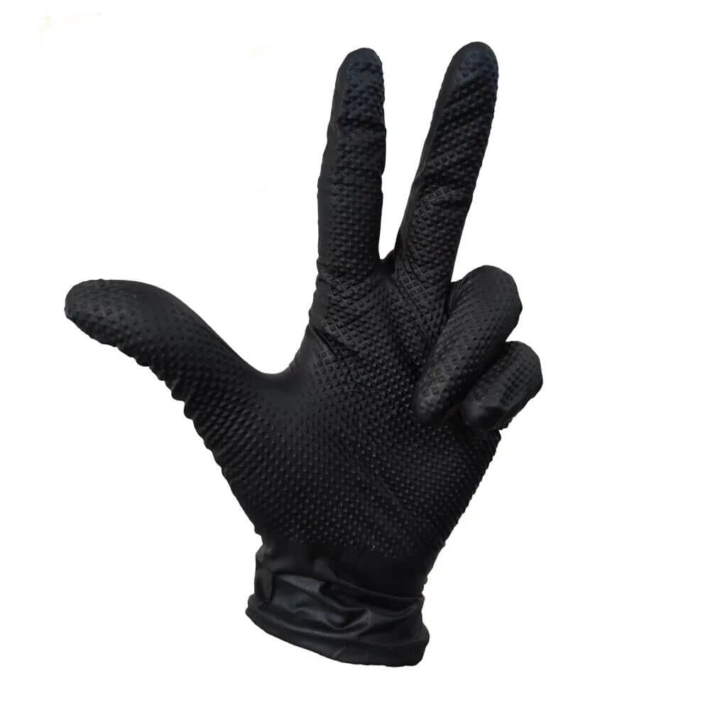 Dirty Grippers 8g Diamond Grip Nitrile Gloves Extra Large – Box of 50