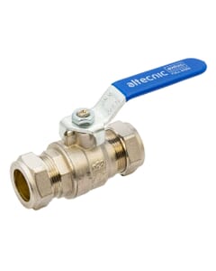 Altecnic 3/4" Compression Intaball Valve – Blue Lever Handle, AI-373B22