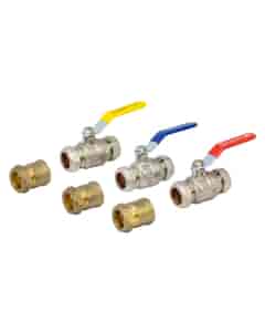 Rinnai 22mm Connection & Isolation Valve Pack, AWV-INFIN
