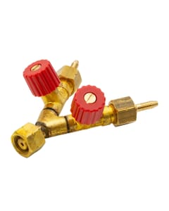 Bullfinch 1263 LPG Two-Way Outlet Needle Valve - 3/8" BSP LH x 4.8mm, B1263
