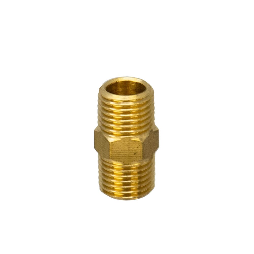 Brass Threaded Hexagon Nipple - 1/4" BSP T