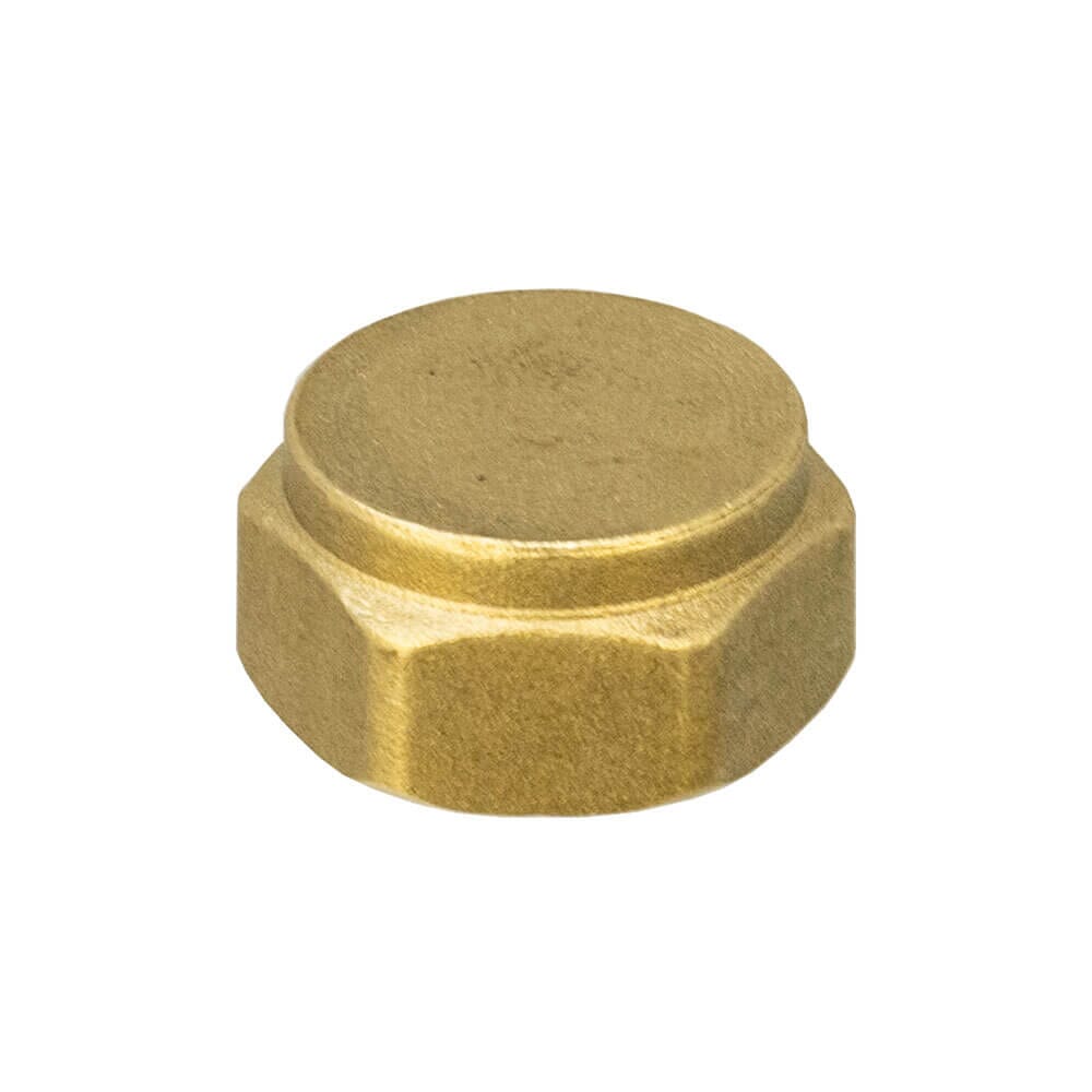 Brass Threaded Blanking Cap - 1/2" BSP FM, BF035