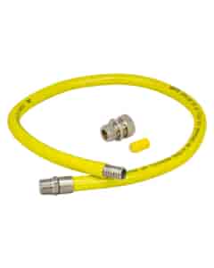 GFS® HobLine Gas Hob Connection Hose - 1/2"BSP MT x 1000mm, BFGHHMM