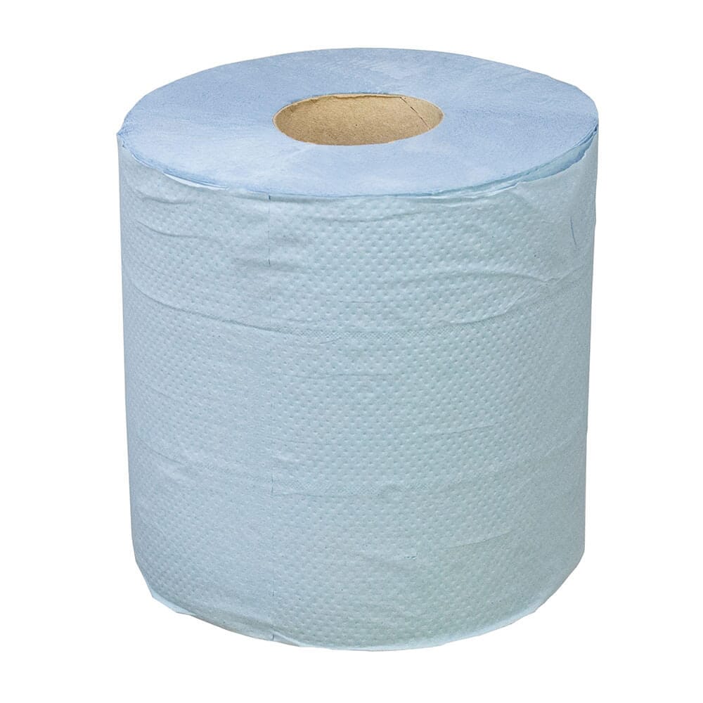  Centrefeed Blue Tissue Roll 2-Ply 120m, BLUE ROLL