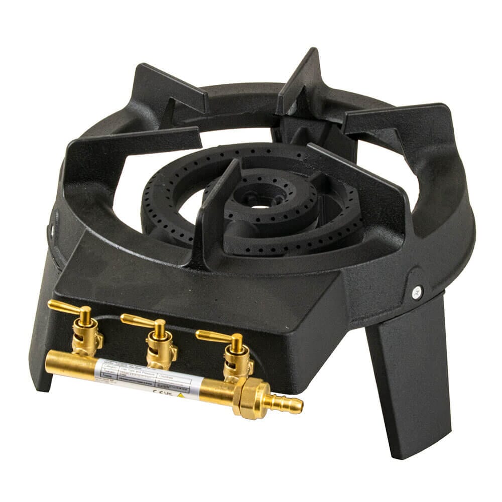 Lifestyle 9kW Double Burner Cast Iron Gas Boiling Ring, CA-GB13