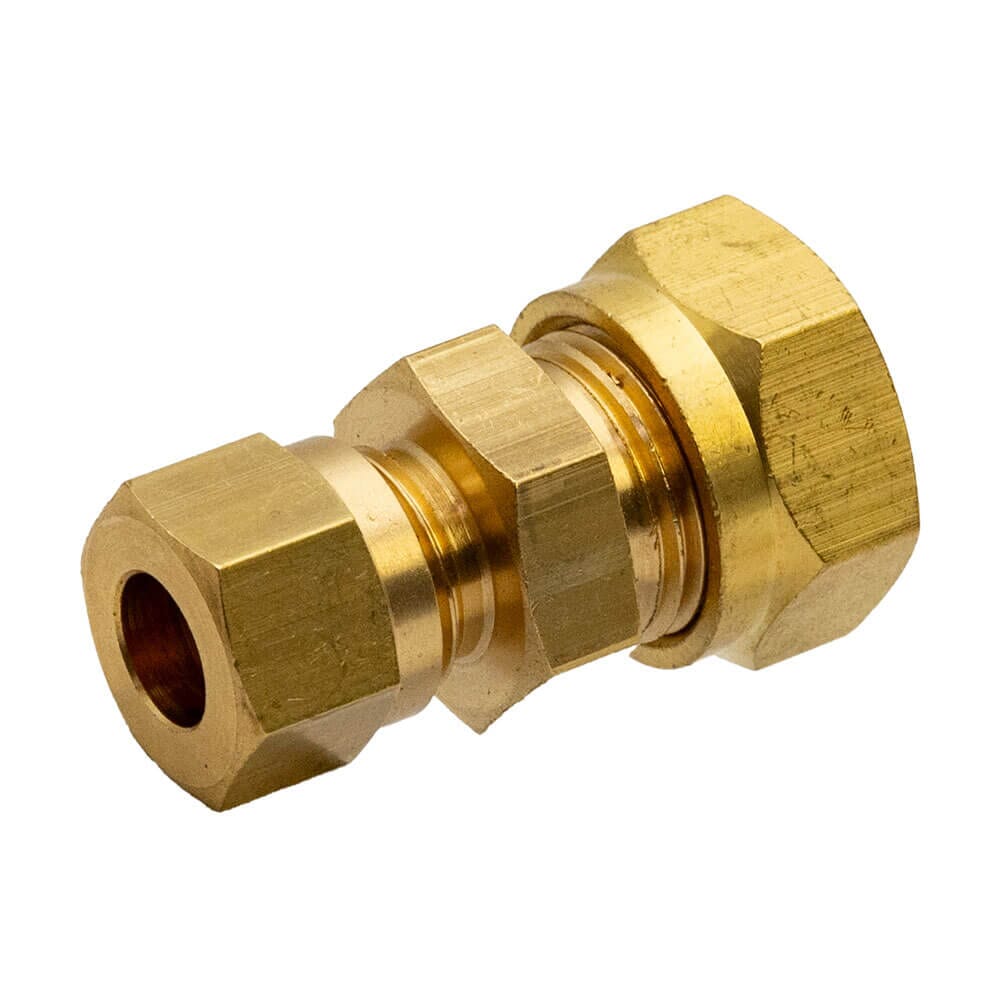 Brass Compression Reducing Coupler – 5/16" x 3/8", DC10/24/20